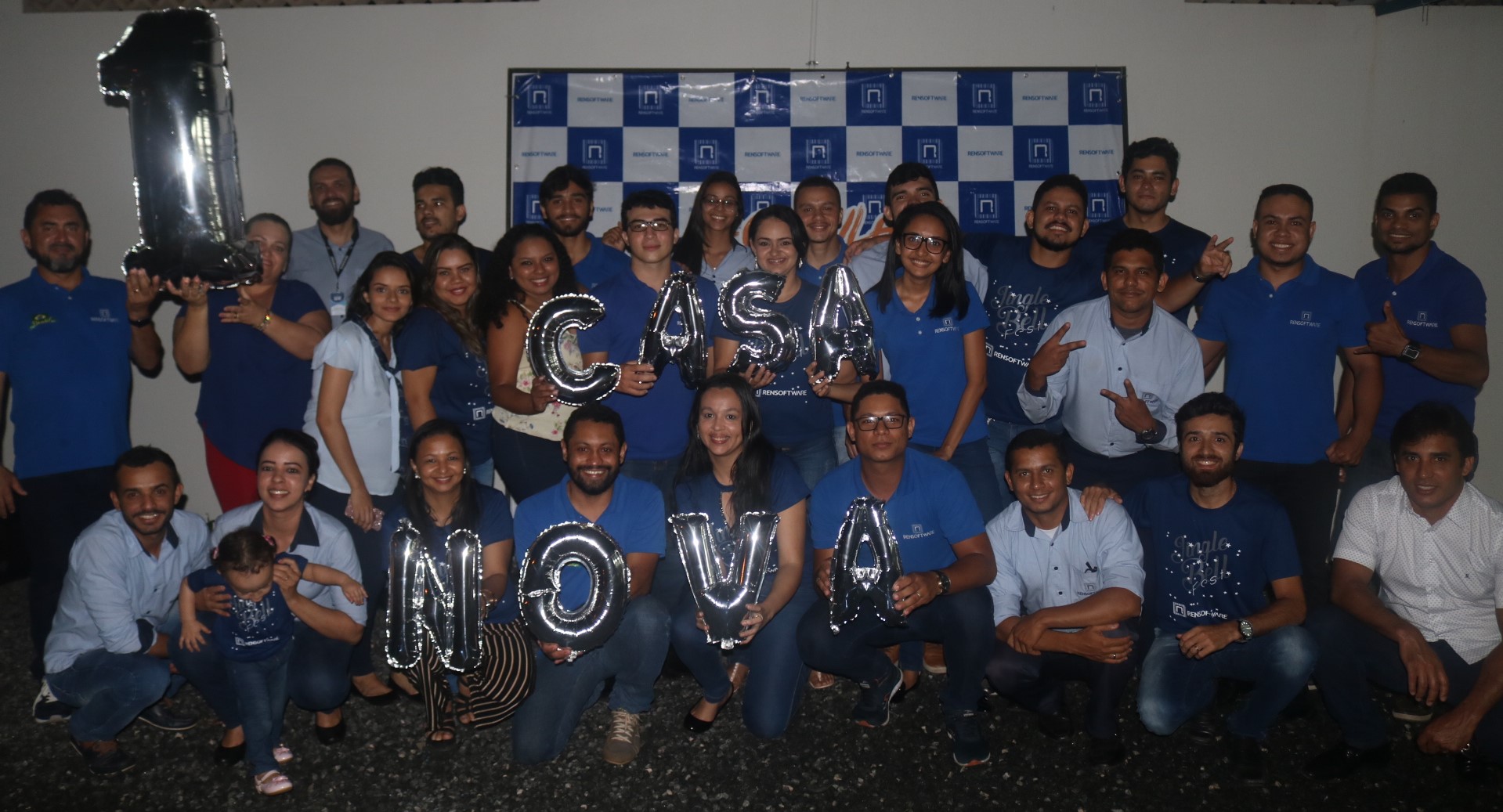 Rensoftware comemora um ano de casa nova e celebra realizações com os colaboradores