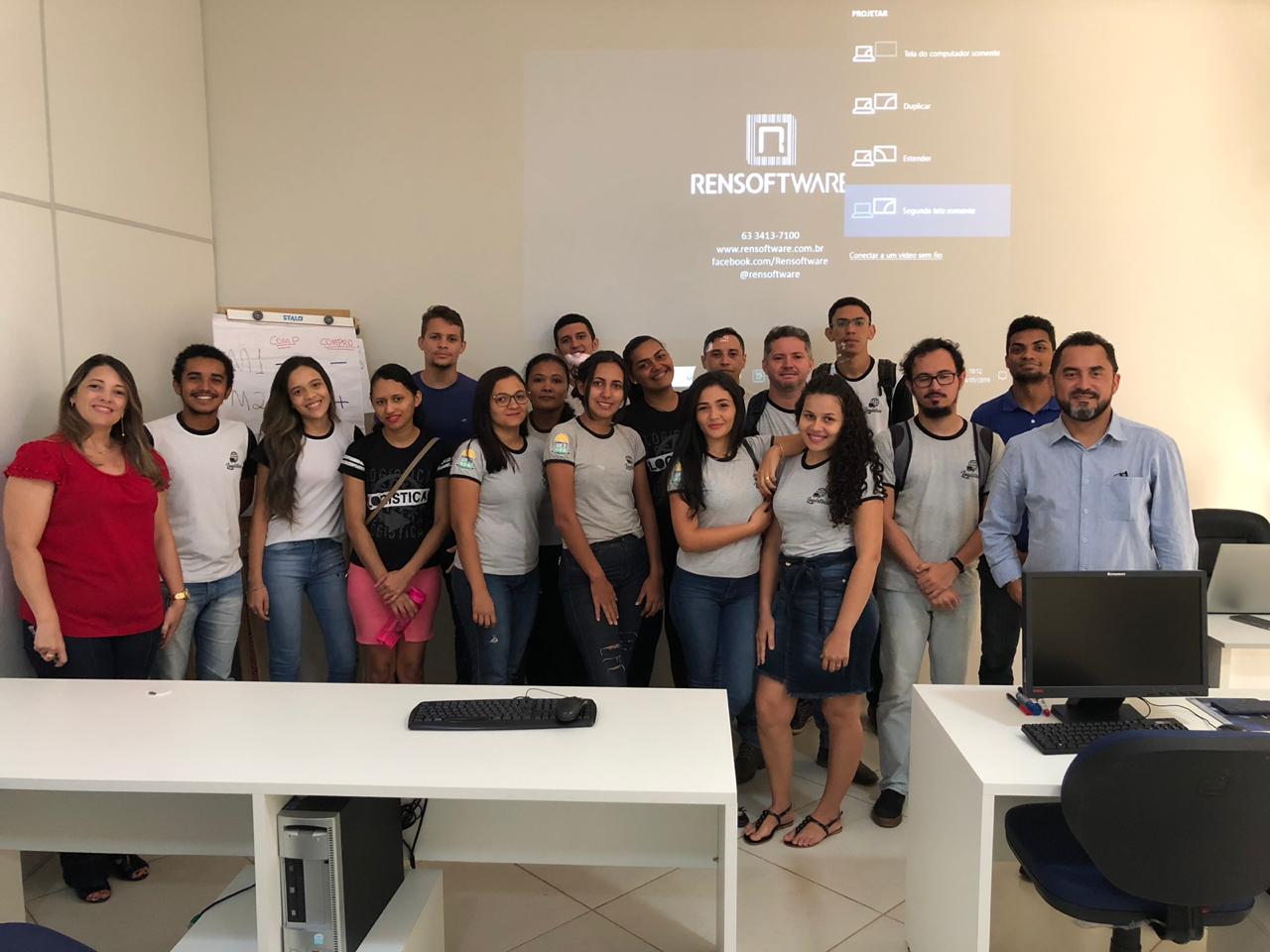 Alunos de Logística da UFT conhecem os trabalhos de Marketing da Rensoftware